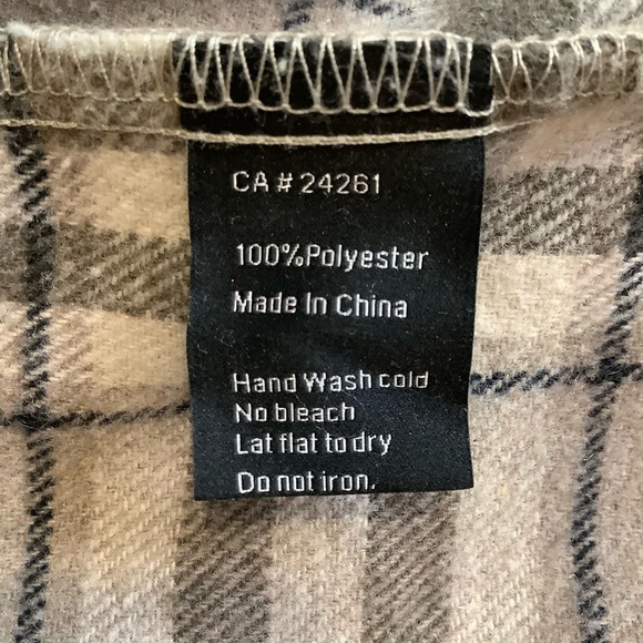 C'EST MOI Beige Plaid Shirt Jacket O/S - Picture 10 of 11